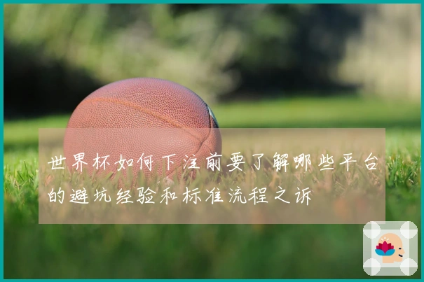 世界杯如何下注前要了解哪些平台的避坑经验和标准流程之诉